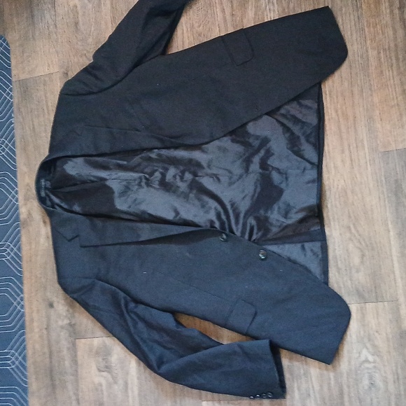 Calvin Klein Mens Slim fit Suit Jacket Blazer. Black - Picture 7 of 11